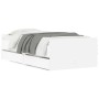 Estructura de cama con cajones blanco 75x190 cm de , Camas y somieres - Ref: Foro24-3207385, Precio: 132,42 €, Descuento: %