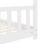 Estructura de cama infantil madera maciza pino blanco 70x140 cm de vidaXL, Cunas y camas para niños - Ref: Foro24-283367, Pre...