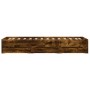 Cama con cajones madera de ingeniería roble ahumado 90x190 cm de , Camas y somieres - Ref: Foro24-3207326, Precio: 129,08 €, ...