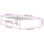Cama con cajones madera de ingeniería roble ahumado 90x190 cm de , Camas y somieres - Ref: Foro24-3207326, Precio: 129,08 €, ...