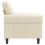 Sillón cuero sintético crema 60 cm de , Sofás - Ref: Foro24-359495, Precio: 171,30 €, Descuento: %