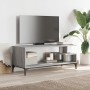 Mueble de TV madera de ingeniería y acero roble 102x40x41 cm de , Muebles TV - Ref: Foro24-842414, Precio: 58,67 €, Descuento: %