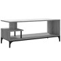 Mueble de TV madera de ingeniería y acero roble 102x40x41 cm de , Muebles TV - Ref: Foro24-842414, Precio: 58,67 €, Descuento: %
