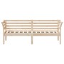 Sofá cama de madera maciza de pino 75x190 cm de , Camas y somieres - Ref: Foro24-842882, Precio: 104,79 €, Descuento: %