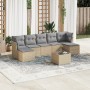 Juego de sofás de jardín con cojines beige 8 pzas ratán PE de , Conjuntos de jardín - Ref: Foro24-3249878, Precio: 463,96 €, ...