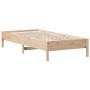 Estructura de cama madera maciza de pino 100x200 cm de , Camas y somieres - Ref: Foro24-842706, Precio: 77,85 €, Descuento: %