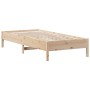 Estructura de cama madera maciza de pino 100x200 cm de , Camas y somieres - Ref: Foro24-842706, Precio: 77,85 €, Descuento: %