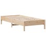 Estructura de cama madera maciza de pino 90x200 cm de , Camas y somieres - Ref: Foro24-842710, Precio: 76,46 €, Descuento: %