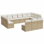 Set sofás de jardín con cojines 13 pzas ratán sintético beige de , Conjuntos de jardín - Ref: Foro24-3250227, Precio: 871,48 ...