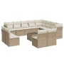 Set sofás de jardín con cojines 13 pzas ratán sintético beige de , Conjuntos de jardín - Ref: Foro24-3250317, Precio: 900,20 ...