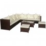 Set sofás de jardín 8 piezas y cojines ratán sintético marrón de , Conjuntos de jardín - Ref: Foro24-42992, Precio: 698,16 €,...
