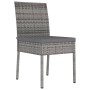 Sillas de comedor de jardín 4 unidades ratán sintético gris de , Sillas de jardín - Ref: Foro24-317169, Precio: 318,96 €, Des...