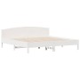 Estructura de cama con cabecero madera de pino blanco 200x200cm de , Camas y somieres - Ref: Foro24-3216189, Precio: 233,07 €...