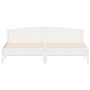 Estructura de cama con cabecero madera de pino blanco 200x200cm de , Camas y somieres - Ref: Foro24-3216189, Precio: 233,07 €...