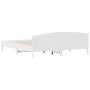 Estructura de cama con cabecero madera de pino blanco 200x200cm de , Camas y somieres - Ref: Foro24-3216189, Precio: 233,07 €...