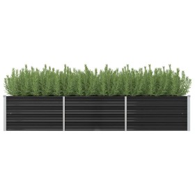 Arriate de acero galvanizado gris antracita 240x80x45 cm de vidaXL, Maceteros y jardineras - Ref: Foro24-45727, Precio: 93,06...