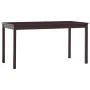 Conjunto de comedor 7 piezas madera de pino marrón oscuro de vidaXL, muebles para cocinas y comedores - Ref: Foro24-283377, P...