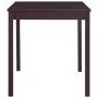 Conjunto de comedor 7 piezas madera de pino marrón oscuro de vidaXL, muebles para cocinas y comedores - Ref: Foro24-283377, P...