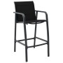Sillas altas de jardín 2 unidades textilene negro de , Sillas de jardín - Ref: Foro24-48116, Precio: 179,36 €, Descuento: %
