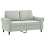 Juego de sofás con cojines 2 piezas terciopelo gris claro de , Sofás - Ref: Foro24-3202230, Precio: 514,87 €, Descuento: %