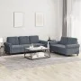 Juego de sofás con cojines 2 piezas terciopelo gris oscuro de , Sofás - Ref: Foro24-3202251, Precio: 539,28 €, Descuento: %