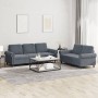 Juego de sofás con cojines 2 piezas terciopelo gris oscuro de , Sofás - Ref: Foro24-3202251, Precio: 548,40 €, Descuento: %