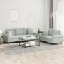 Juego de sofás con cojines 2 piezas terciopelo gris claro de , Sofás - Ref: Foro24-3202270, Precio: 560,84 €, Descuento: %