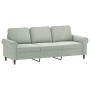 Juego de sofás con cojines 2 piezas terciopelo gris claro de , Sofás - Ref: Foro24-3202270, Precio: 570,30 €, Descuento: %