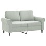 Juego de sofás con cojines 2 piezas terciopelo gris claro de , Sofás - Ref: Foro24-3202270, Precio: 570,30 €, Descuento: %