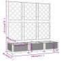Jardinera con enrejado PP blanco 120x40x121,5 cm de , Maceteros y jardineras - Ref: Foro24-153283, Precio: 101,88 €, Descuent...