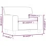 Sessel aus schwarzem Kunstleder 60 cm von , Sofas - Ref: Foro24-359407, Preis: 160,99 €, Rabatt: %