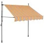 Toldo manual retráctil con LED amarillo y azul 150 cm de , Toldos - Ref: Foro24-145849, Precio: 73,80 €, Descuento: %