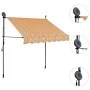 Toldo manual retráctil con LED amarillo y azul 150 cm de , Toldos - Ref: Foro24-145849, Precio: 73,80 €, Descuento: %