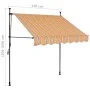 Toldo manual retráctil con LED amarillo y azul 150 cm de , Toldos - Ref: Foro24-145849, Precio: 73,80 €, Descuento: %