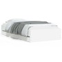 Cama con cajones madera de ingeniería blanca 75x190 cm de , Camas y somieres - Ref: Foro24-3207329, Precio: 128,61 €, Descuen...