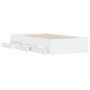 Cama con cajones madera de ingeniería blanca 75x190 cm de , Camas y somieres - Ref: Foro24-3207329, Precio: 128,61 €, Descuen...
