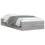 Cama con cajones madera de ingeniería gris Sonoma 75x190 cm de , Camas y somieres - Ref: Foro24-3207334, Precio: 128,02 €, De...