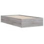 Cama con cajones madera de ingeniería gris Sonoma 75x190 cm de , Camas y somieres - Ref: Foro24-3207334, Precio: 128,02 €, De...