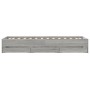 Cama con cajones madera de ingeniería gris Sonoma 75x190 cm de , Camas y somieres - Ref: Foro24-3207334, Precio: 128,02 €, De...