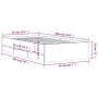 Cama con cajones madera de ingeniería gris Sonoma 75x190 cm de , Camas y somieres - Ref: Foro24-3207334, Precio: 126,48 €, De...