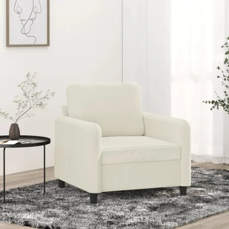 Sillón de terciopelo color crema 60 cm de , Sofás - Ref: Foro24-359430, Precio: 173,99 €, Descuento: %