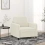 Sillón de terciopelo color crema 60 cm de , Sofás - Ref: Foro24-359430, Precio: 173,99 €, Descuento: %
