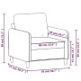 Sillón de terciopelo color crema 60 cm de , Sofás - Ref: Foro24-359430, Precio: 173,99 €, Descuento: %