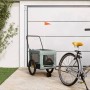 Remolque de bicicleta mascotas hierro tela Oxford gris negro de , Cochecitos para mascotas - Ref: Foro24-93937, Precio: 100,6...