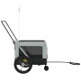 Remolque de bicicleta mascotas hierro tela Oxford gris negro de , Cochecitos para mascotas - Ref: Foro24-93937, Precio: 100,6...