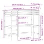 Cama alta con escritorio madera maciza de pino 90x200 cm de , Camas y somieres - Ref: Foro24-842850, Precio: 255,60 €, Descue...