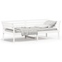 Sofá cama madera maciza de pino blanco 90x200 cm de , Camas y somieres - Ref: Foro24-842871, Precio: 130,17 €, Descuento: %