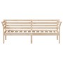 Sofá cama madera maciza de pino 90x190 cm de , Camas y somieres - Ref: Foro24-842878, Precio: 107,52 €, Descuento: %