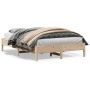 Estructura de cama madera maciza de pino 140x200 cm de , Camas y somieres - Ref: Foro24-842698, Precio: 103,68 €, Descuento: %