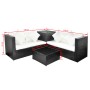 Set de muebles de jardín 4 pzas y cojines ratán sintético negro de , Conjuntos de jardín - Ref: Foro24-42989, Precio: 474,90 ...